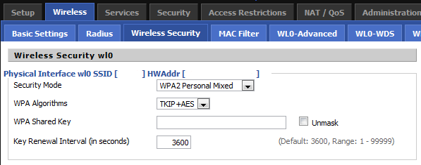 wpa2 personal aes